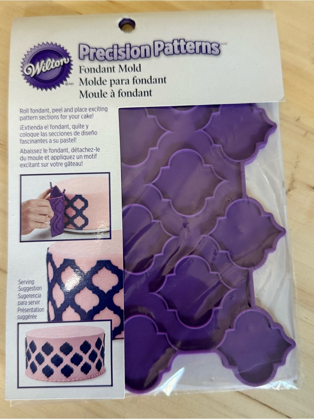 Wilton Purple Precision Patterns Fondant Mold